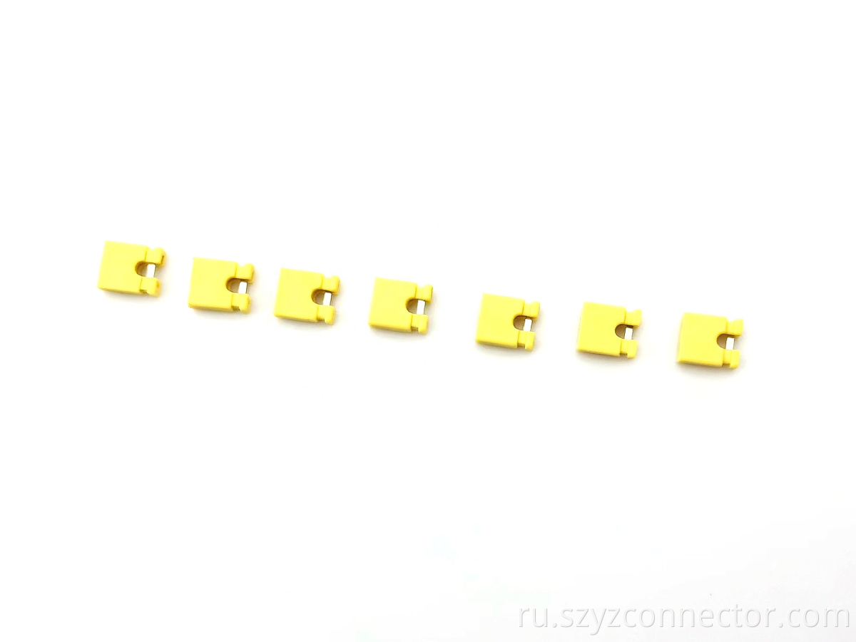 2.54mm Pitch Mini Jumper H:6.0 1x2P Yellow